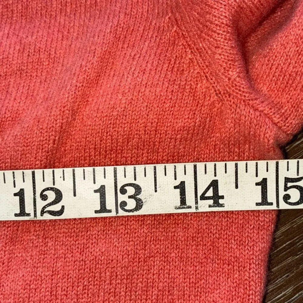 Loro Piana 100% Cashmere Coral Sweater V-Neck Size 40 XS/S
